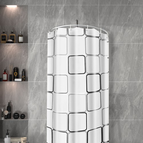 New shower curtain - shower, rod
