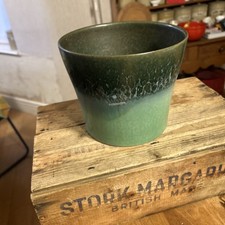 Vintage Large Green Drip-Glaze