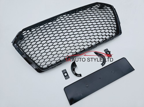 Rs4 gloss black honeycomb mesh - rs4,