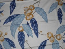 COPPICE Saffron/Cobalt 120821 HARLEQUIN CURTAIN FABRIC 2.7 metres