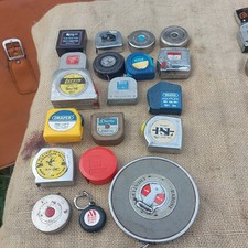 18 Vintage Tape Measures  Rabone Fisco A1 Chesterman Etc