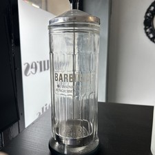 BARBICIDE Disinfectant Glass Jar  for Nail Tools and Barber Supplies