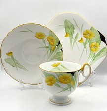 Shelley Fine Bone China Tea Trio / Cup: Mayfair / Patt: V 12010 / Art Deco / VGC