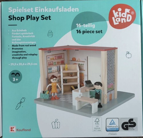 Wooden shop play set - shop,