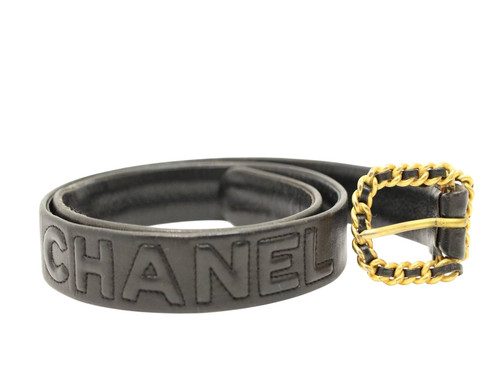 Chanel gold chain black - gold,