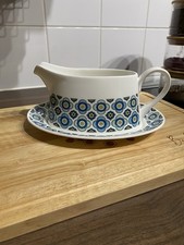Royal Tuscan 1970's Charade Gravy Boat and Stand / Drip Plate Set