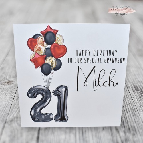 Personalised birthday card - personalised,