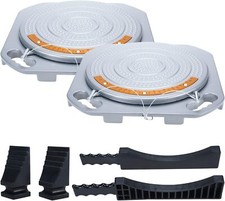 2 Pack Wheel Alignment Turn Plates 10,000 Pounds Capacity with Transition Bridge