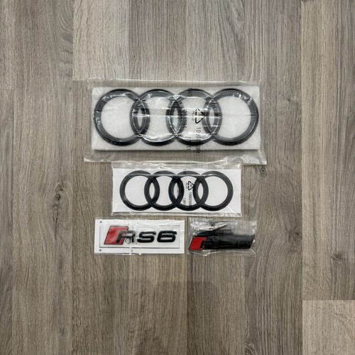 Audi rs6 gloss black badge - rs6,