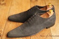 Dolce & Gabbana Grey Suede Oxford Shoes Mens UK 8.5 US 9.5 EU 42.5