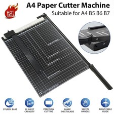 HEAVY DUTY PROFESSIONAL A4 PAPER GUILLOTINE CUTTER TRIMMER MACHINE HOME OFFICE