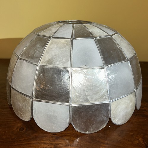 Capiz shell lampshade - shell,