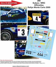 DECALS 1/18 REF 0266 SUBARU