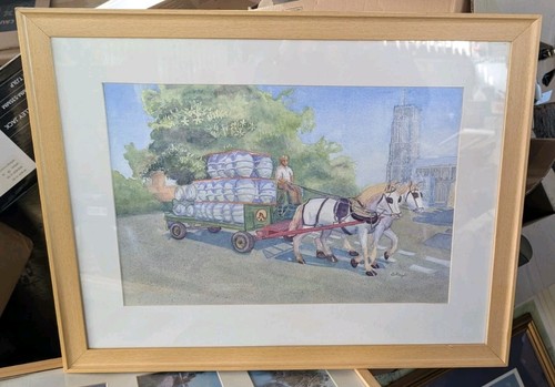Original watercolour horse - watercolour,