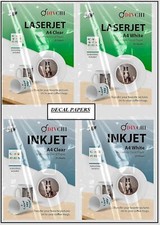 A4 Size Decal Paper Water Slide Inkjet and Laser Printer Decals Sheet