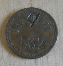 GB British The Allwin 562 Amusement token.