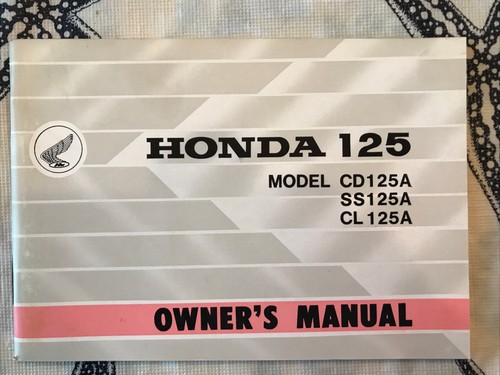 Honda cd125a cl125a ss125a - honda,