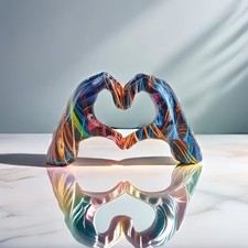 Abstract Hand Heart Hands