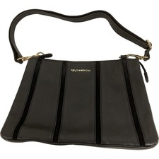 RJR John Rocha Black Leather Shoulder Bag Elegant Design