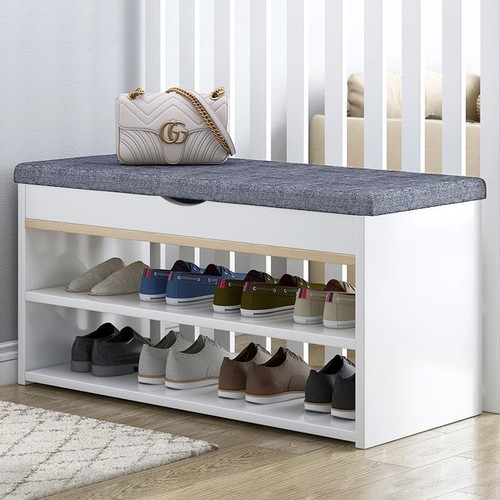 Shoe bench hallway wooden - bench,