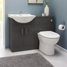 550mm Gloss Grey Vanity Unit &