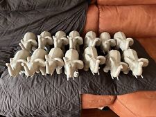 14 pieces of Decopatch France Paper  Mache ELEPHANT Figure 17cm with Tags.