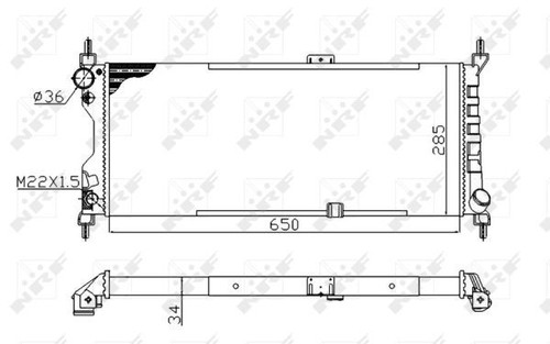 Nrf radiator for vauxhall nova - nrf,
