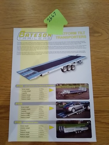 Bateson trailer flatbed - flatbed, tilt