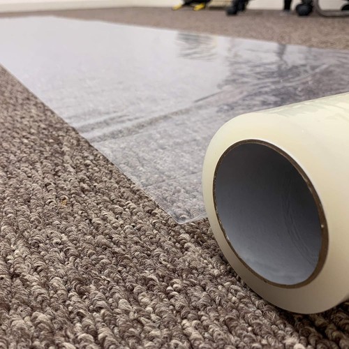 Clear carpet protector film - clear,