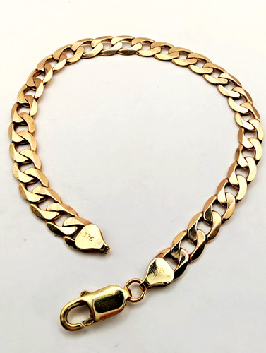 Solid 9ct gold curb - curb,