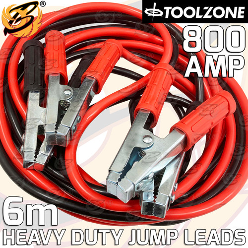 Heavy duty jump leads - 6m,