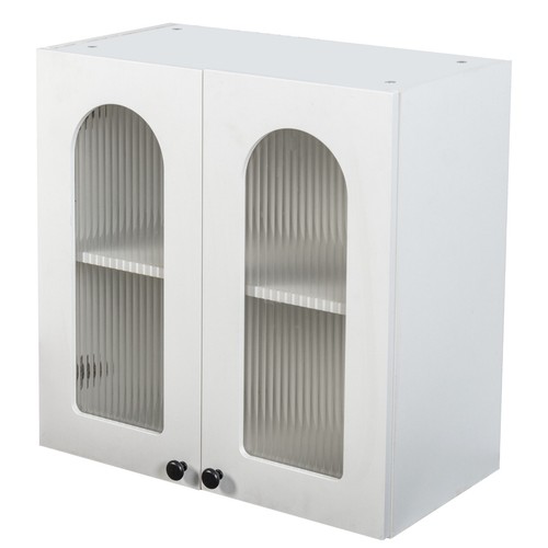 Wall cabinet arched glass door - glass,