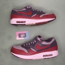 Classic Nike Air Max 1 Essential Grey Red UK9.5 EU44.5 CM28.5 US10.5