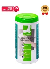 Screen Cleaning Wet Wipes Q-CONNECT Dispenser Tub 100pcs 1 count (Pack of 1) 