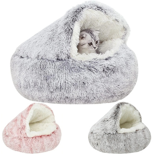 Dog cat bed - hooded, pet