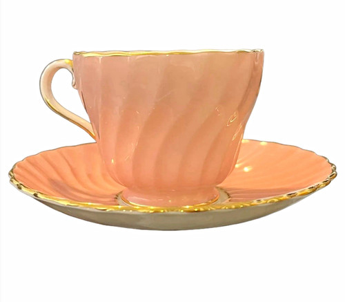 Vintage aynsley pink swirl - aynsley,
