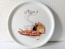 Vintage Pizza Plate Italy Hand Painted Gift Italian Pizza Plate