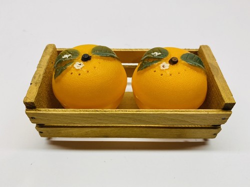 Vintage plastic orange fruit - orange,