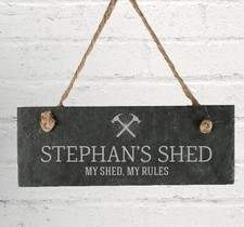 Personalised Shed Slate Sign |