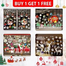 Christmas Window Stickers Home Decor Supplies Xmas Ornament New Year Holiday UK