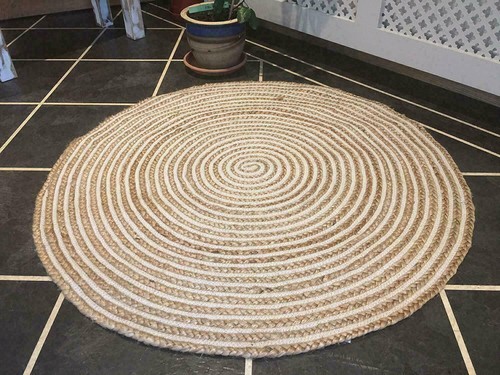 Rug jute natural floors - rug,
