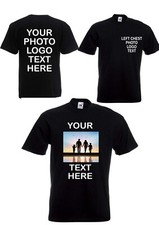 Personalised T-Shirt Custom Printed Your Text Photo Logo Stag Do Hen Party Top