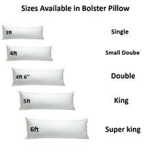 Bolster Pillow Long Support EXTRA Filled for Pregnancy Body Comfort and Support.