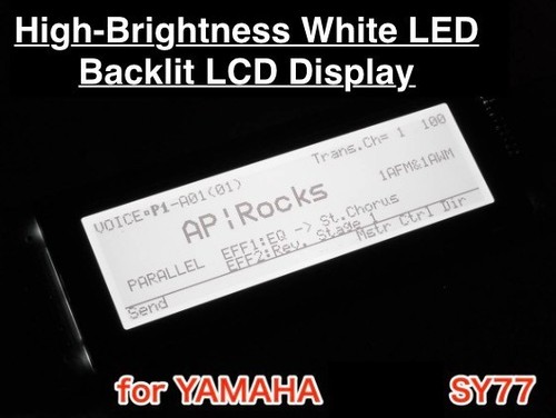 Yamaha sy77 lcd display white - yamaha,