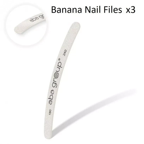 Banana nail files double - files, 3x