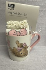 Tesco F&F Mug & Socks Set Cute
