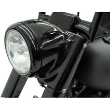 Drag Specialties Black Headlight Nacelle Kit 7 in Light Harley Softail 1986-2017