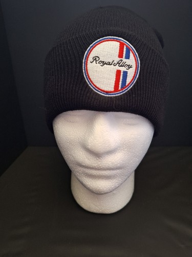 Royal alloy black wool beanie - wool,