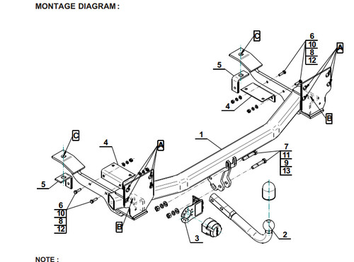 Swan tow bar for - swan,