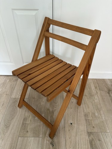 Vintage pine folding - folding, chair